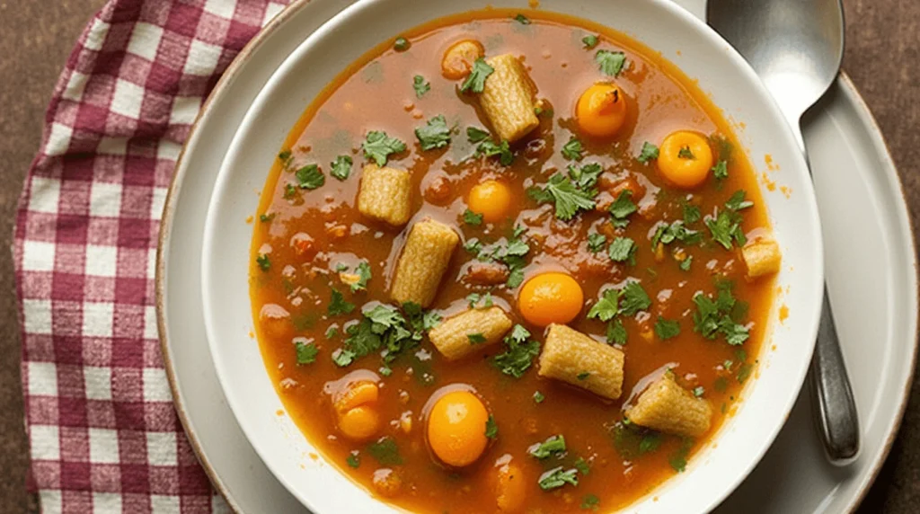 10 Delicious Ditalini Pasta Recipes You Need To Try 2 A bowl of Minestrone soup with ditalini pasta, vegetables, and fresh herbs